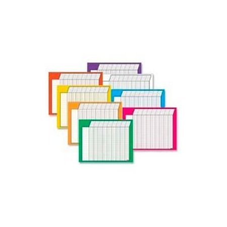 TREND ENTERPRISES Trend® Horizontal Incentive Charts Variety Pack, 22" x 28", 36 Rows/45 Columns, 8 Charts/Pack T73902